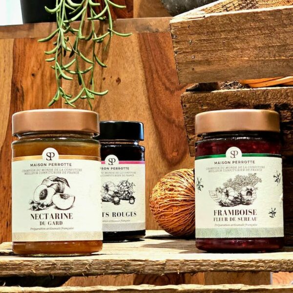 3 pots de confitures Perrotte