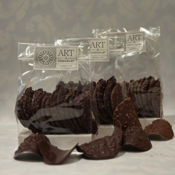 3 sachets de tuiles en chocolat assorties