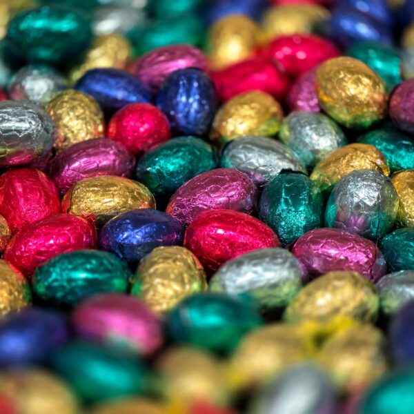 Œufs pralinés emballés